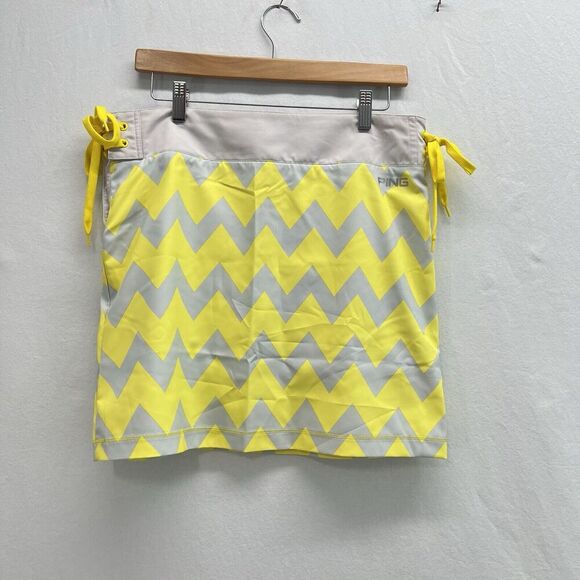 NEW Ping Skort WOMEN M Sensor Cool Golf Tennis Pickleball Skirt Yellow - Picture 8 of 13
